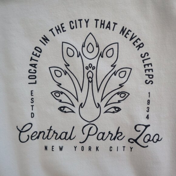 Central Park Zoo Peacock Crewneck Sweatshirt | M - Picture 4 of 5